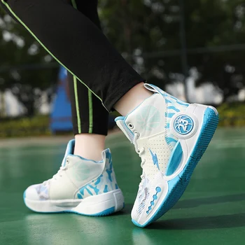 Модные баскетбольные кроссовки, новая мужская спортивная обувь с дышащей сеткой, легкая мужская спортивная обувь, мужская обувь