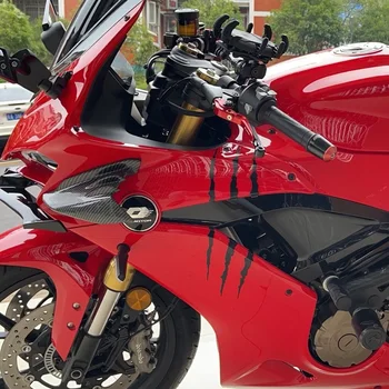 Наклейки на мотоциклетный шлем с поцарапанным когтем монстра, полосатый логотип, водонепроницаемые виниловые наклейки для Kawasaki YAMAHA Ktm Benelli Honda