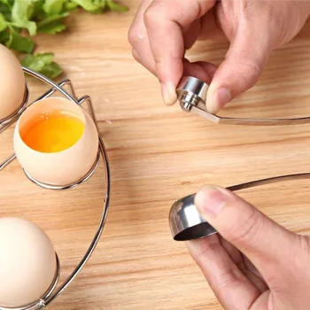 Новые Практичные Металлические ножницы для яиц, Резак для яиц, Открывалка для скорлупы, Набор креативных кухонных инструментов для открытия вареных сырых яиц из нержавеющей стали