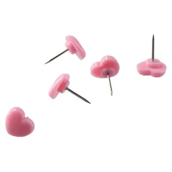 Розовые кнопки в виде сердечек, офисные кнопки, кнопки для большого пальца, доски объявлений