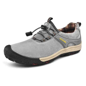 Уличная мужская обувь, модная повседневная обувь из замши, Спортивная обувь для альпинизма, Дышащая Кожаная обувь для вождения, роскошь, безопасность в путешествиях