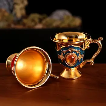 Уникальная Чайная Чашка Прочный Декор Чайной Чашки 5 Цветов Изысканный Декор Чайной Чашки Из Горного Хрусталя