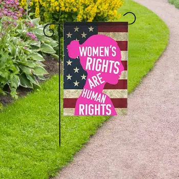 Флаг Сада прав женщин, уличный флаг феминизма, 18 * 12 дюймов, защищающий от непогоды Универсальный внешний флаг, предотвращающий выцветание