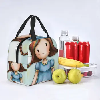 2023 Новая кукла Gorjuss Изолированная сумка для ланча Водонепроницаемая Аниме Санторо Gorjuss Термоохладитель Ланч-бокс для школьников