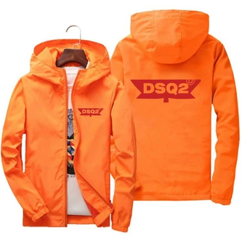 2023 Новый бренд DSQ2, весенне-осенние повседневные куртки, мужские модные пальто, ветровка большого размера, куртка-бомбер, мужская армейская уличная одежда