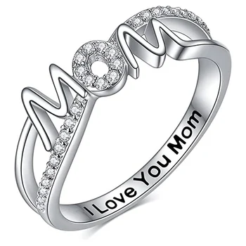 Huitan, модные обручальные кольца для мамы, Роскошные кубические циркониевые бриллианты, женские аксессуары, Подарок на годовщину, женские украшения