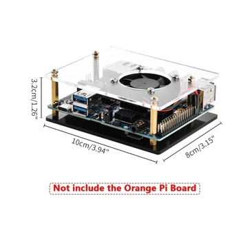 Акриловый чехол- для Orange 5 с бесшумным охлаждающим вентилятором, радиаторами, адаптером питания, прозрачной крышкой-коробкой