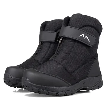 Зимние ботинки, мужские водонепроницаемые хлопчатобумажные туфли с высоким берцем, мужские плюс бархатные теплые зимние ботинки, уличная повседневная обувь для северо-востока