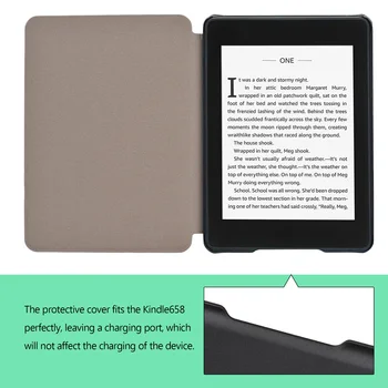 Кожаный чехол для электронной книги для Kindle 658 (10-го поколения) - легкий защитный чехол из искусственной кожи премиум-класса с функцией автоматического перехода в режим сна /пробуждения