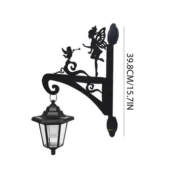 Кормушка для птиц Wind Chime Silhouette Наружный настенный светильник для забора 600 мАч Балконный Рассеянный светильник Солнечная Настенная вешалка Фонарь для сада на крыльце