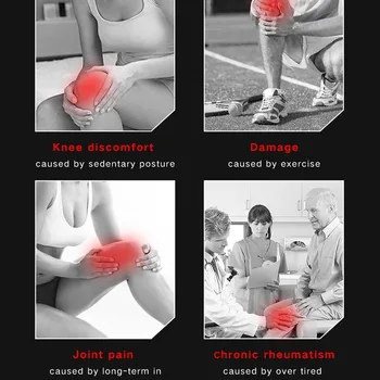 Массажер для коленного сустава подходит для восьми режимов регулировки кровообращения при артрите и циркулирующего нагрева для защиты коленного сустава