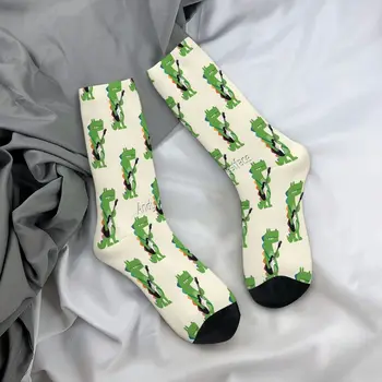 Носки Croco Rock Sock, мужские женские чулки из полиэстера, настраиваемая футболка с надписью 