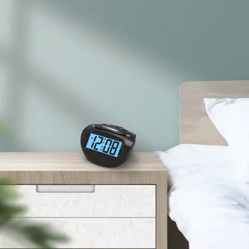 Портативные Мини-ЖК-цифровые часы Спальня Простые маленькие электронные часы Старик Таблица больших Слов Студенческий экзамен Немой Настольные часы