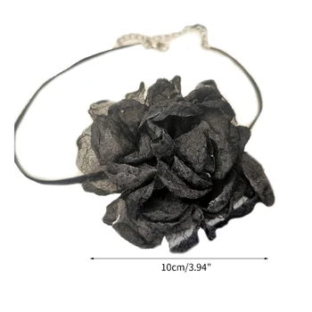 Простые Марлевые Цветы Колье Темперамент Шейный Платок Цепочка на Ключицу Ожерелье