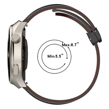 Складной универсальный ремешок с магнитной пряжкой для Samsung Galaxy Watch 3 4 5 5pro Active Ремешок для часов браслет модный кожаный ремешок