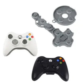 Токопроводящие резиновые Силиконовые накладки для Microsoft для Xbox 360 Контактная кнопка беспроводного контроллера D-Pad Запасные части Accs W3JD