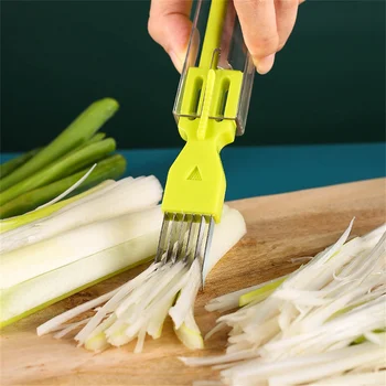Удобный захват, многофункциональный нож для нарезки зеленого лука, простой и не требующий усилий нож для нарезки зеленого лука, Кухонные принадлежности, нож для нарезки помидоров, Овощечистка
