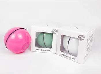 Умные игрушки для кошек, автоматический прыгающий мяч для кошек, Интерактивный подвижный шарик-тизер со светодиодной подсветкой Для кошек, Самодвижущиеся игрушки для домашних животных, аксессуары