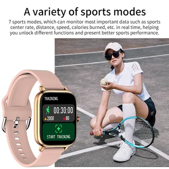 Умные часы для женщин, умные часы с пользовательским циферблатом, Android Ios, водонепроницаемые музыкальные часы с Bluetooth, часы-браслет с полным касанием, Новинка